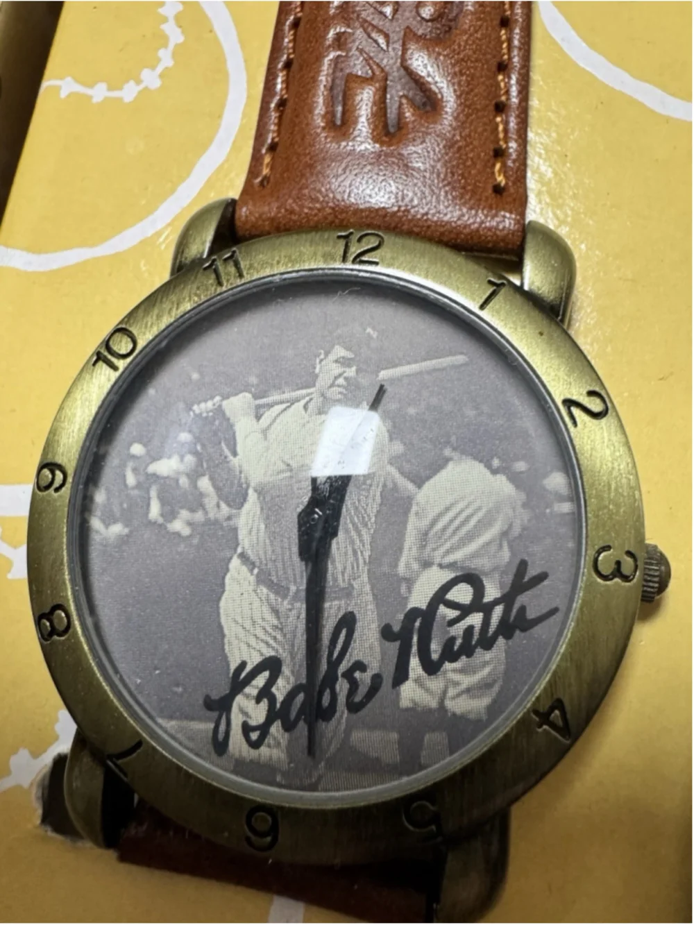 1994 Babe Ruth 100th Anniversary Watch w/ Case Legends Of Baseball New Old Stock